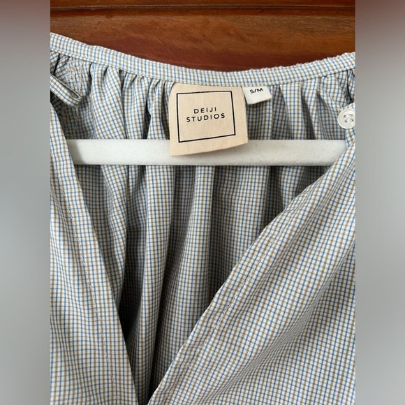 Deiji Studios The Drawstring Dress in Court Check - Picture 3 of 7